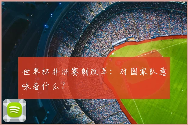 世界杯非洲赛制改革:对国家队意味着什么?